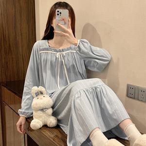 피덴트 리본 홈웨어 잠옷 파자마원피스