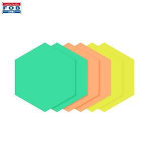 [KGPQS3N3_4B]육각보드 자석부착 200mm 6개입 x 고무자석