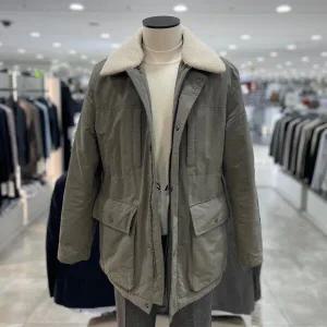 [지오지아]2컬러 보아퍼 탈부착 사파리 덕다운 패딩_ABF4FP1102_2COR_DG