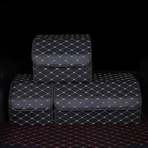 트렁크정리함 대형 블랙베이지 차량용 트렁크정리함 차량용수납함 세차도구함