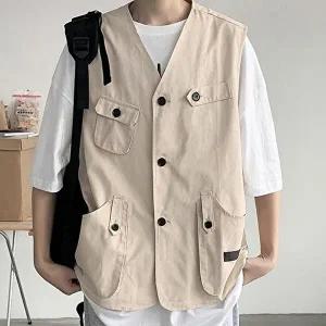 [셀러허브 패션][JHL78OS0_51HD]베스트조끼 캐주얼룩 데일리룩 패션 코디