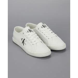 [롯데백화점]캘빈클라인 공용 모나코 CK 스니커즈 단화 신발 화이트 YW00482 (YW00482-YBR)
