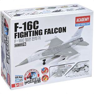 [모두쇼핑]아카데미 F-16C 팰콘 전투기 4D 프라모델 퍼즐 조립 아카데미과학피규어 아카데미과학 밀리터리