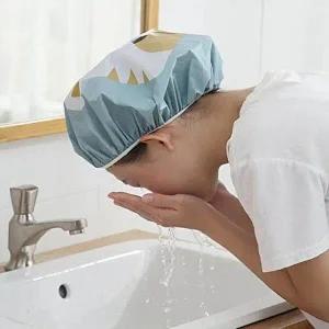 [셀러허브 패션][JHQP4680_4B]귀여운 디자인 찜질방캡 에니멀 방수 헤어캡