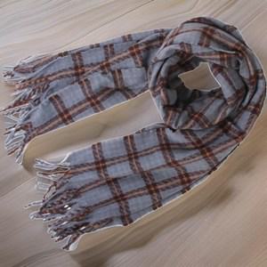 [옷자락] 여자 커플템 겨울 롱 머플러 숄 체크 목도리