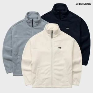 화이트빌딩 남성 후리스 집업 하이넥 플리스 자켓 남