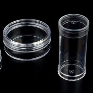 투명샘플보관함 원형미니소분케이스 소형플라스틱통