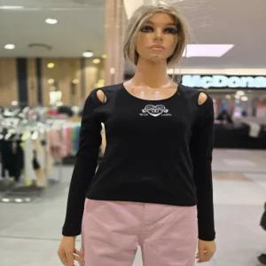 [에고이스트] 하트 포인트 숄더 슬릿 티셔츠 ER2OTL-54