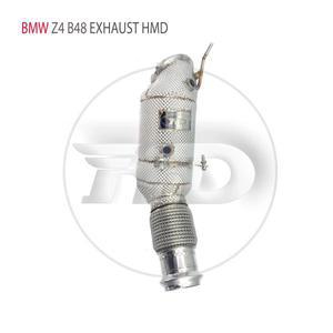 HMD 스테인레스 스틸 배기 시스템 고유량 성능 다운파이프 BMW 호환 Z4 G29 B48 B58 용 자동차 액세서리