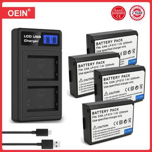 디지털 카메라 배터리 호환 캐논 EOS 1100D 1200D 1300D 2000D 4000D Rebel T3 T5 T6 KISS X50 X70 LP-E10