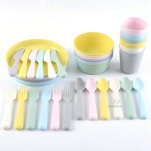 일상다많사 이케아 KALAS 칼라스 플라스틱 식기 그릇 유아 접시 컵 포크 숟가락 커트러리 인테리어 어린이