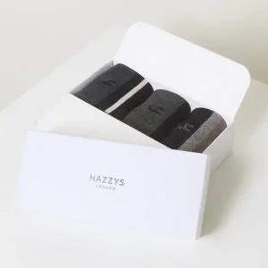 [헤지스](대구신세계)네이비 스트라이프 컬러 배색 장목 양말 3종 HJSS5E005N2