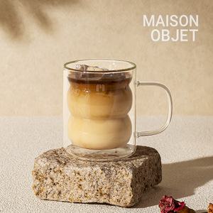 몬즈 더블월 내열유리 이중컵 누볼라 M 330ml