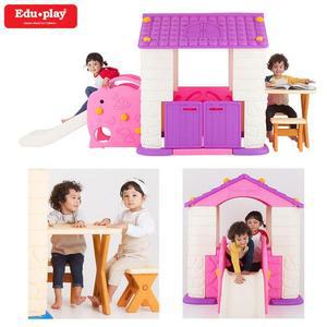 [JHQRMJ94_4B]미끄럼틀 테이블과 의자세트 (바이올렛)