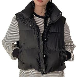 겨울 베스트 인기 데일리 조끼 패션 숏패딩 여자 베스