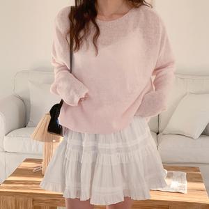 [러블리/캉캉] 세빌 레이스 펀칭 캉캉 자수 미니 스커트(2color)