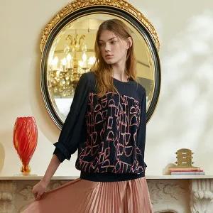 [마르조]1종]네크 포인트 블라우스_QBMFB017