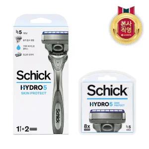 쉬크 하이드로5 스킨프로텍트 면도기 1개 날 2입 + 날 8입