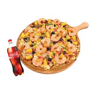 [피자마루] 몬스터 하와이안쉬림프 피자 + 콜라 1.25L