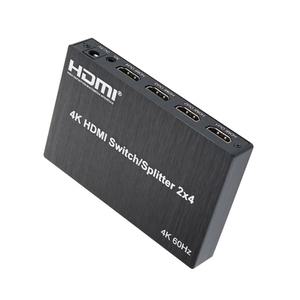 HDMI 매트릭스 선택기 2x4 Matrix 4K@60Hz