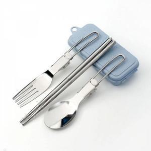 [MENPR5RP_53DJ]휴대용 세트 수저 젓가락 포크 접이식