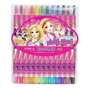 [JHOQ3643_52GP]소피루비 스케치 미술 그림펜 12색 3P