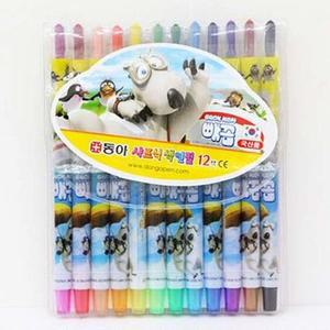[JHOQ3641_52GP]빼꼼 스케치 미술 그림 색칠펜 12색 3P