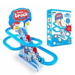 [JHO1PRQT_52GP]작동 펭귄 계단 미끄럼틀게임 멜로디 불빛