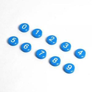 [JHQ9S78R_52GP]컬러 칠판자석 숫자 자석홀더 문구 10p