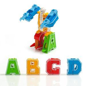 [MEK6N712_52GP]알파벳 변신로봇 어린이 공룡 조립완구