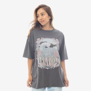 빌라봉 여성 그래픽 프린트 루즈 반팔티 (WF11ST122OFB)