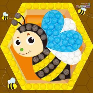 [MENPFPYU_52GP]플레이콘 매트 모자이크(꿀벌)