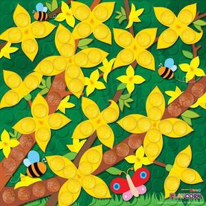 [MENPGDFH_52GP]플레이콘 개나리 모자이크(개나리)