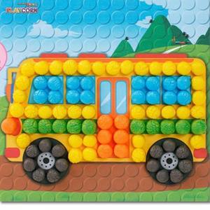 [MENPZYKU_52GP]플레이콘 매트 모자이크(버스)