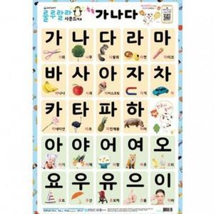 [MENPUVW7_52GP]학습벽보 룰루랄라 가나다 GWM 520mmx765mm