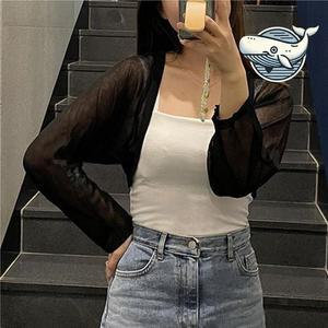 [피커]롱니트가디건 여름 내추럴 시스루