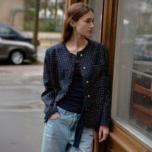 [온앤온](강남점)프린지 트위드 칼라리스 자켓 NEW5MJ344_23