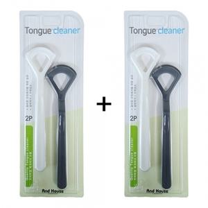 덴탈O형혀클리너 이중날 4P 설태제거기 혀클리너