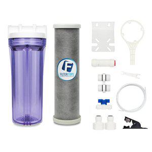 [필터탑스]커피자판기 무인자판기 필터 포인원 하우징 DIY세트+10mm호스용 부품  UF침전블럭카본복합필터