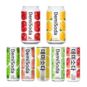 데미소다 애플 청포도 복숭아 레몬 망고 레드애플 250ml 350ml 6종