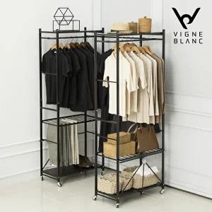 [빈블랑][블랙] 2025 올뉴 확장형 드레스룸 1+1세트