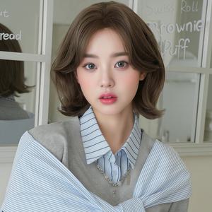 키라비 여성 가발 통가발 웨이브 단발머리 33cm DTF0164