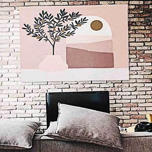 대형 인테리세련어 석양 거실 캔버스 그림 패브릭 액자 S