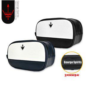 [조지스피리츠] 골프 모던 투지퍼 파우치 손가방 2가지색상 남여공용