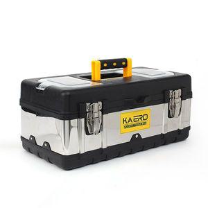 스텐 2단 멀티 공구 박스 블랙  대용량 다용도 공구함