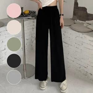 무봉제 쿨링 와이드 팬츠 1개(색상 택1)