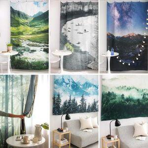 대형 고화질 도톰한 쉬폰 패브릭포스터 커튼 6종