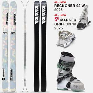 2425시즌 여성 케이투 프리라이드 프리스타일 스키 세트 K2 RECKONER 92W+METHOD PRO W 풀틸트