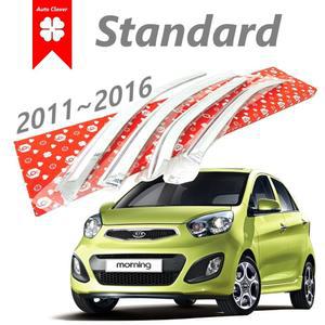 크롬 4p - TA 2011 올 뉴 모닝 썬바이저 차량용 윈드디플렉터 A486 연식 2011~2013~2016