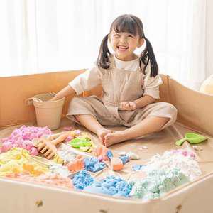 TK (4개) 아가드 컬러 플레이 샌드 컬러모래 컬러플레이 플레이샌드 컬러샌드 모래놀이 아기 모래놀이세트